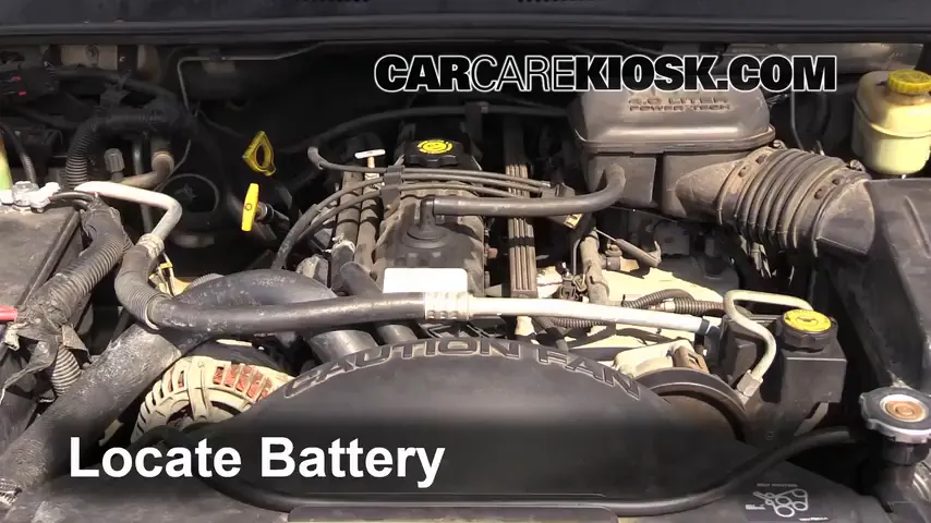 1999 Jeep Grand Cherokee Limited 4.0L 6 Cyl. Battery Replace